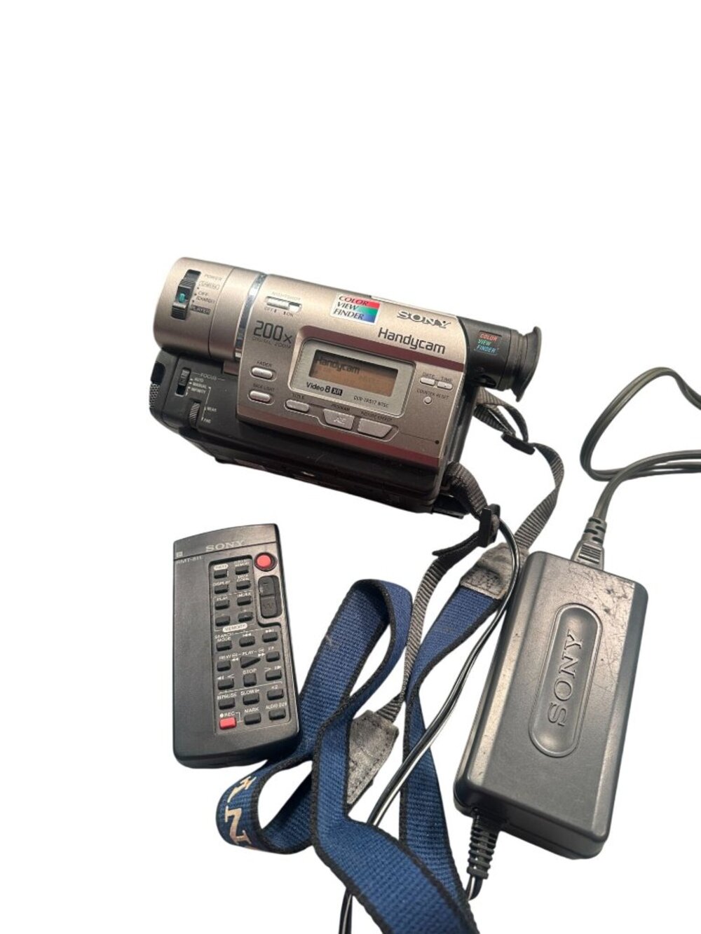 Sony Handycam CCD-TR517 Video 8 XR Camcorder 200X Digital Zoom Remote Charger